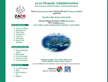 Tablet Screenshot of coza.co.za