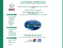 Tablet Screenshot of coza.net.za